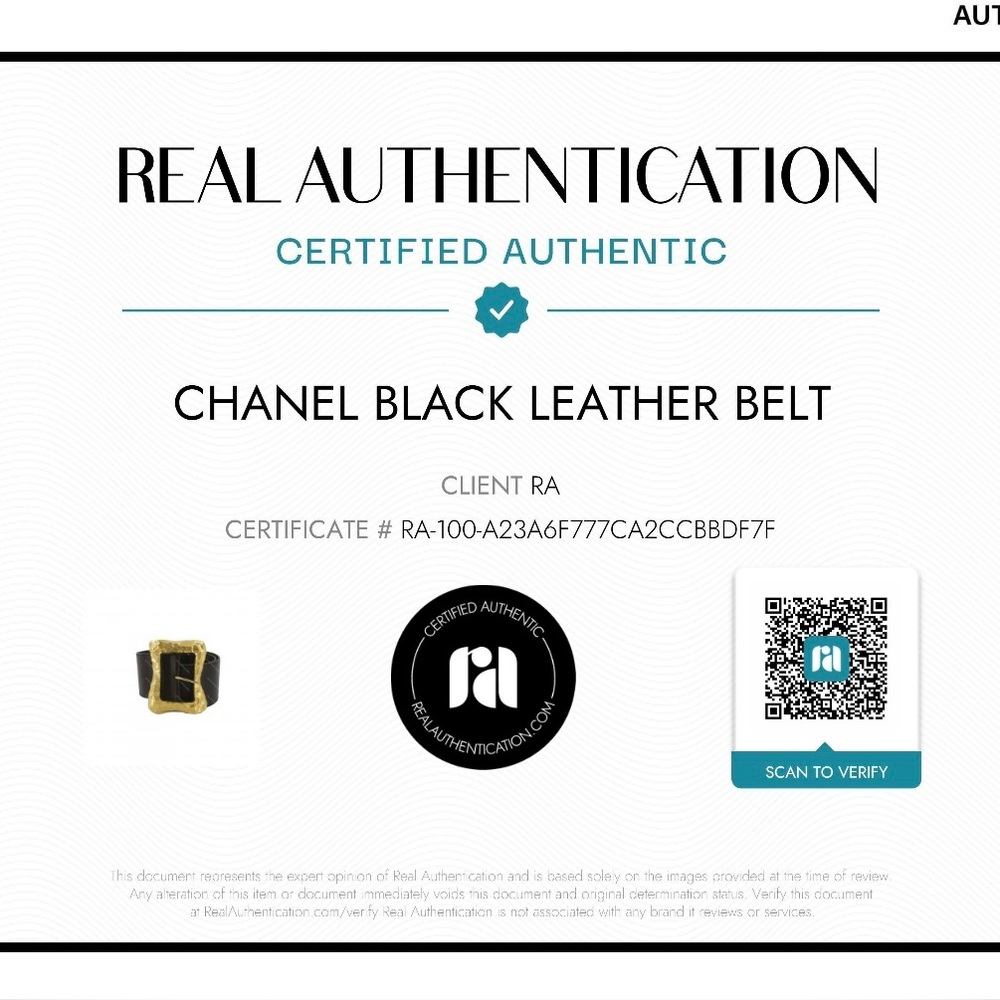 CHANEL Vintage Karl Lagerfeld 1993 Wide Black belt 24k gold plated - Picture 17 of 17